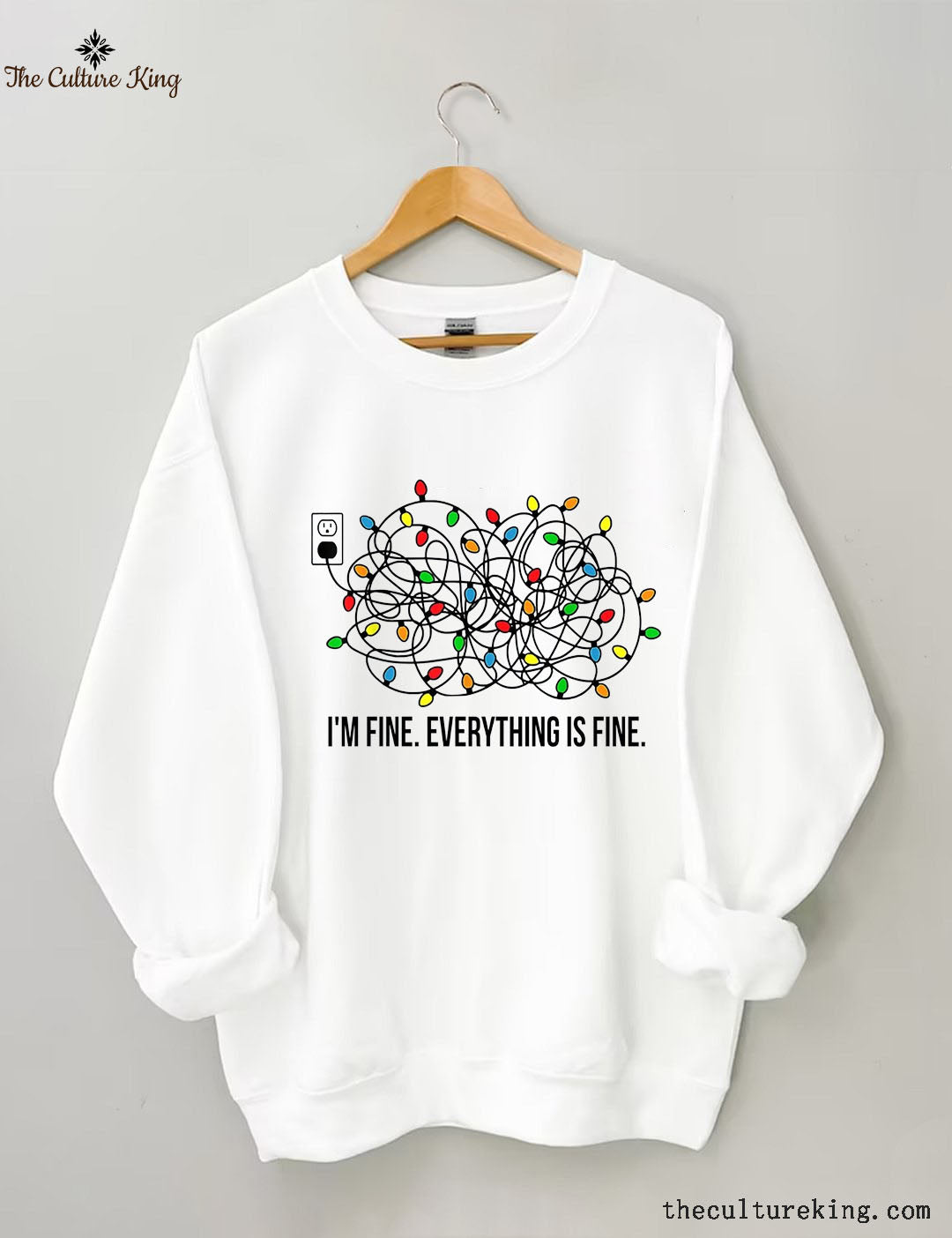 I'm Fine Everything Is Fine,Christmas Sweatshirt