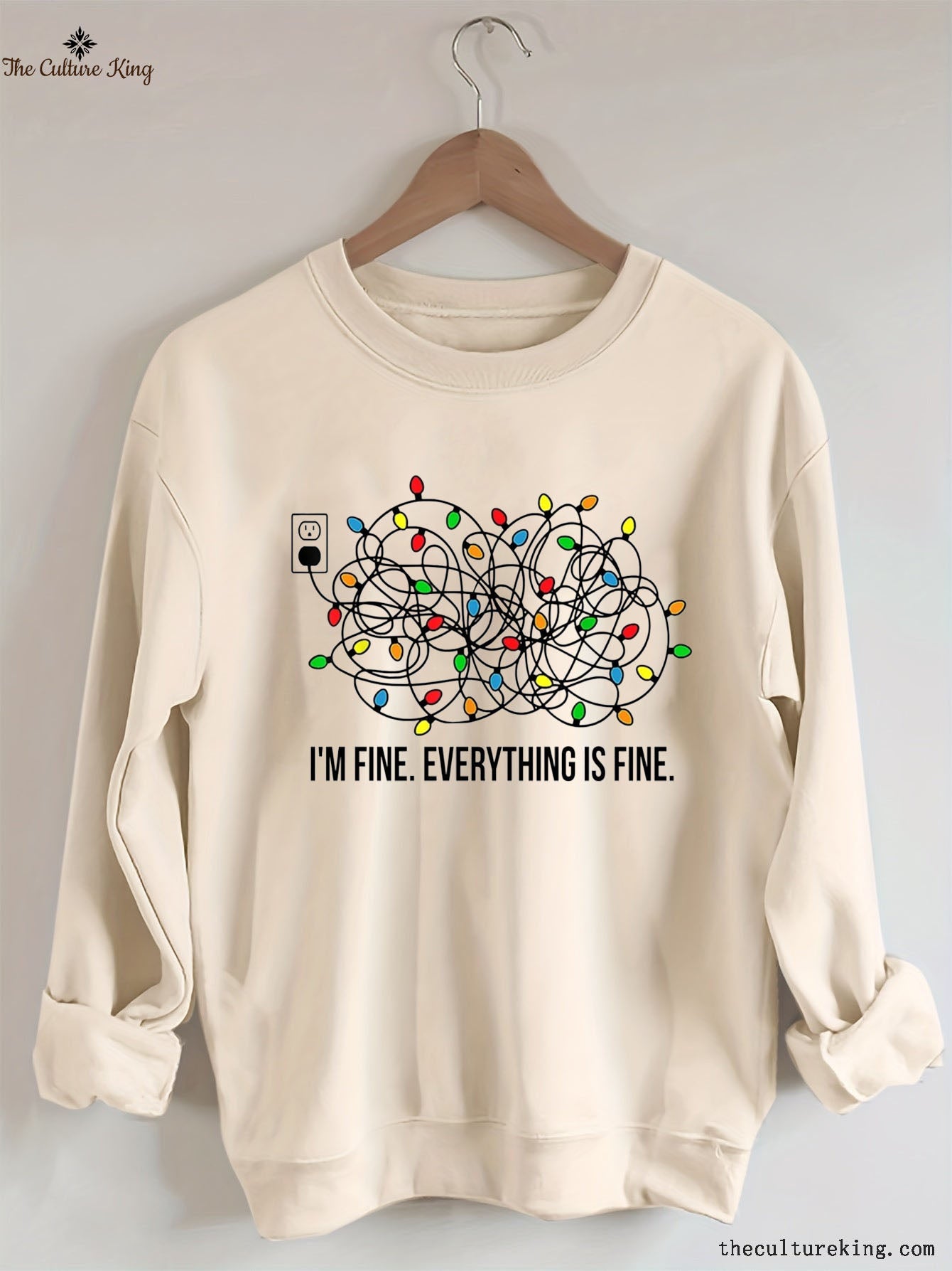 I'm Fine Everything Is Fine,Christmas Sweatshirt