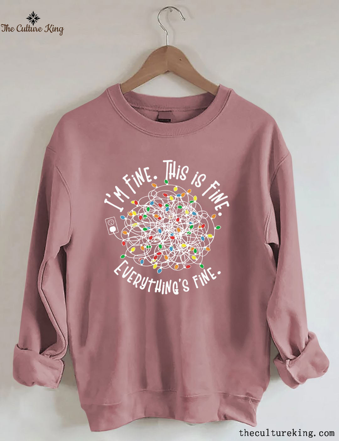 I'm Fine Everything Is Fine,Christmas Sweatshirt