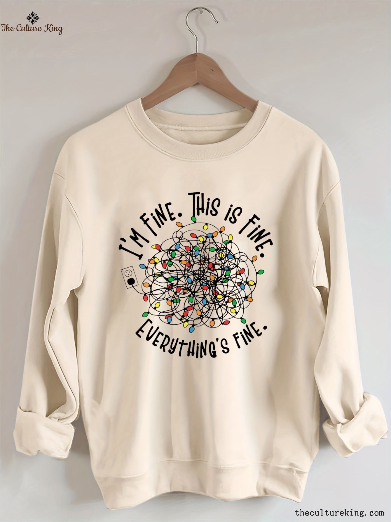 I'm Fine Everything Is Fine,Christmas Sweatshirt