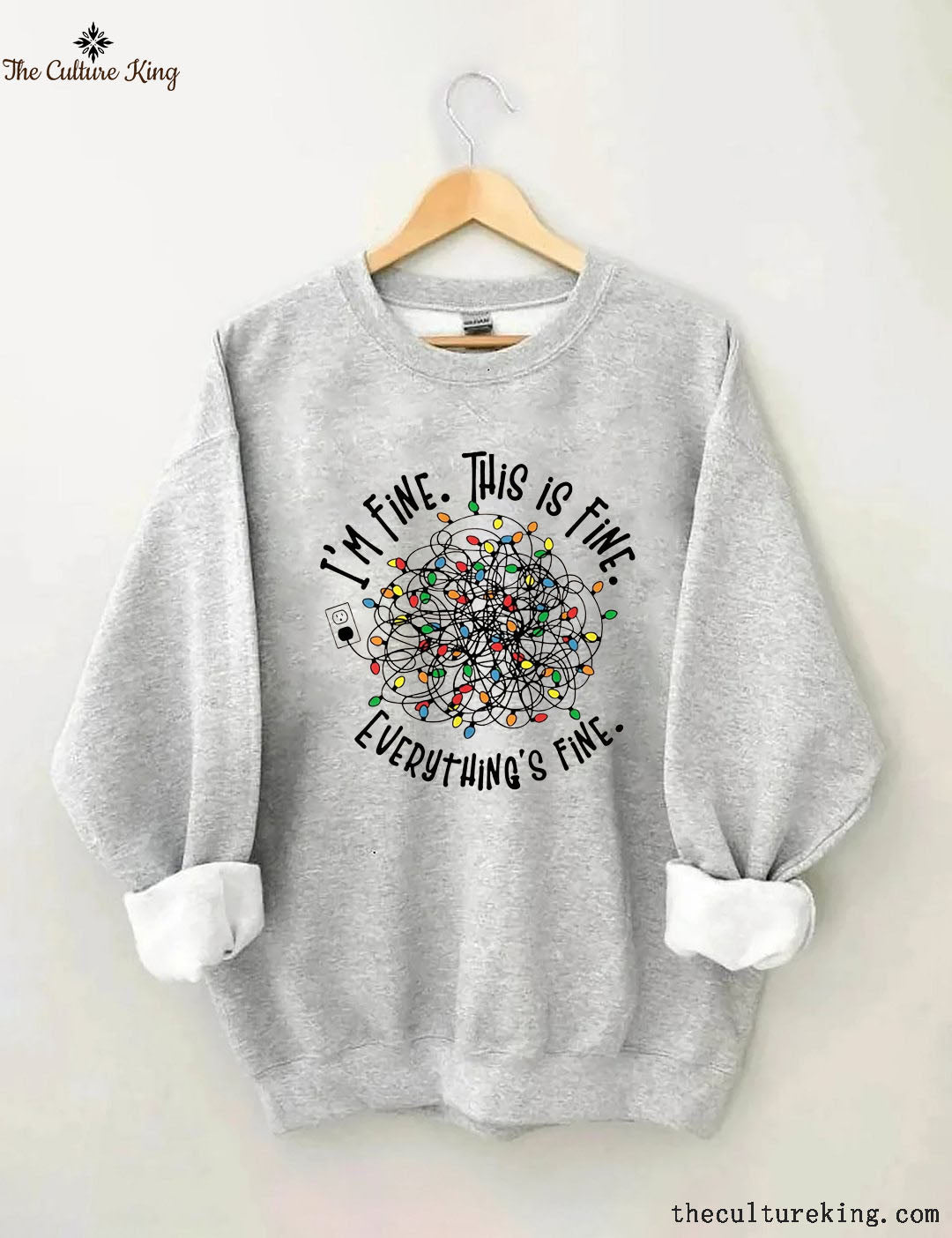 I'm Fine Everything Is Fine,Christmas Sweatshirt