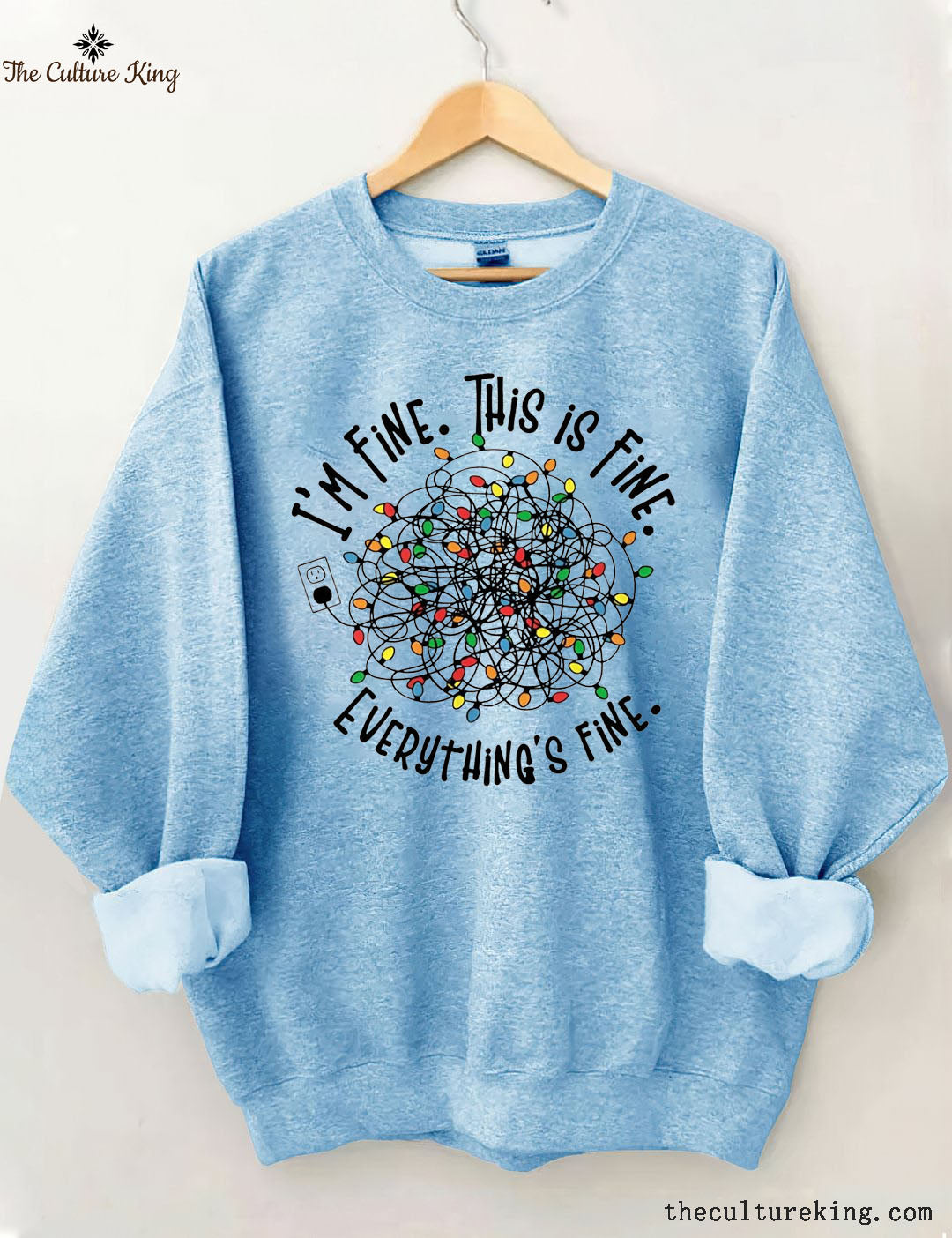 I'm Fine Everything Is Fine,Christmas Sweatshirt
