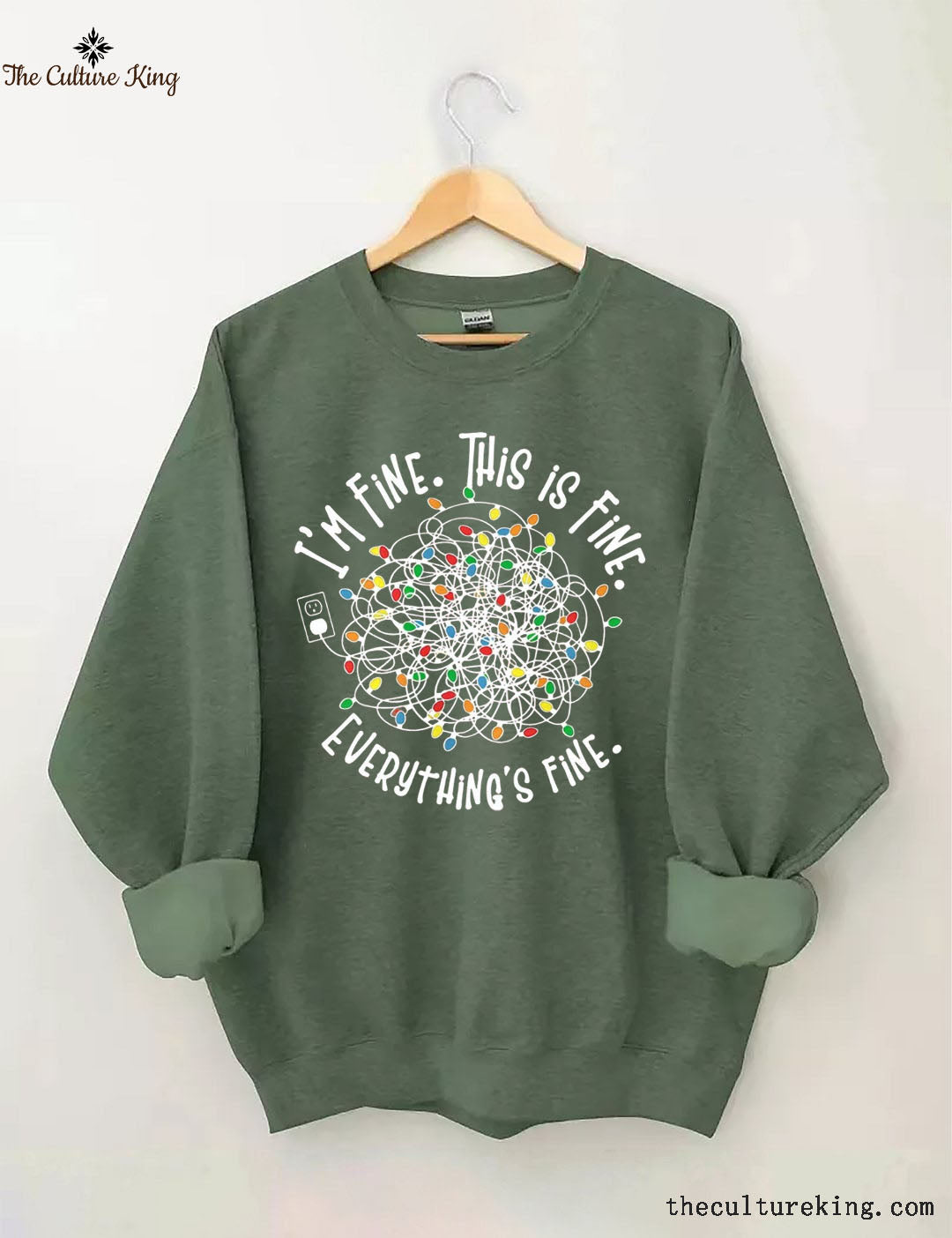 I'm Fine Everything Is Fine,Christmas Sweatshirt