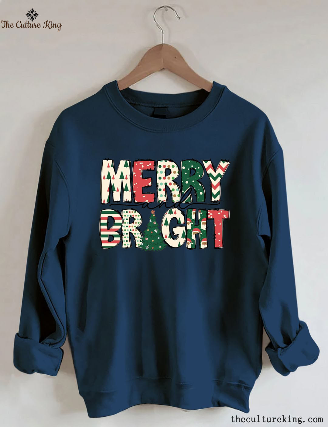 Merry and Bright , Christmas Sweatshirt