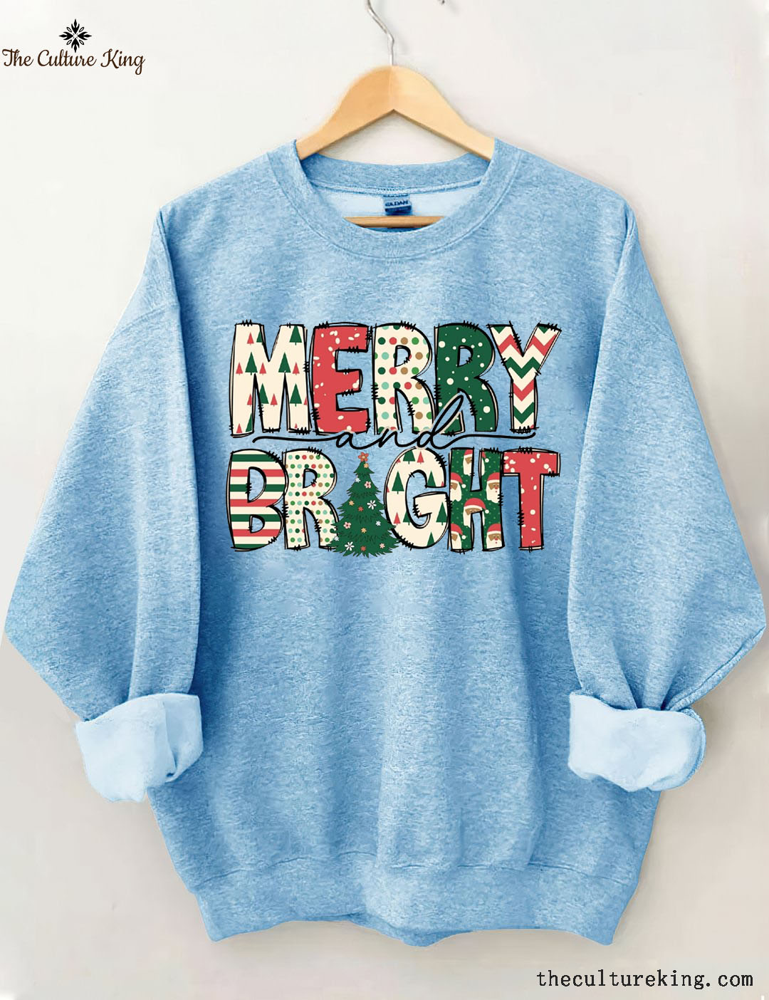 Merry and Bright , Christmas Sweatshirt