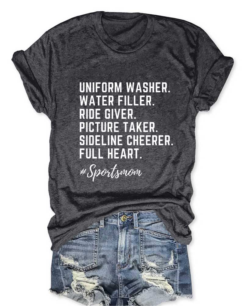 Sports Mom Printed T-Shirt