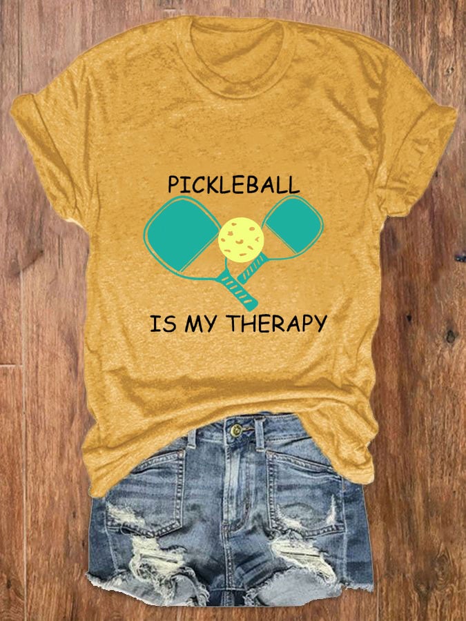 Women's pickleball is my therapy casual T-shirt