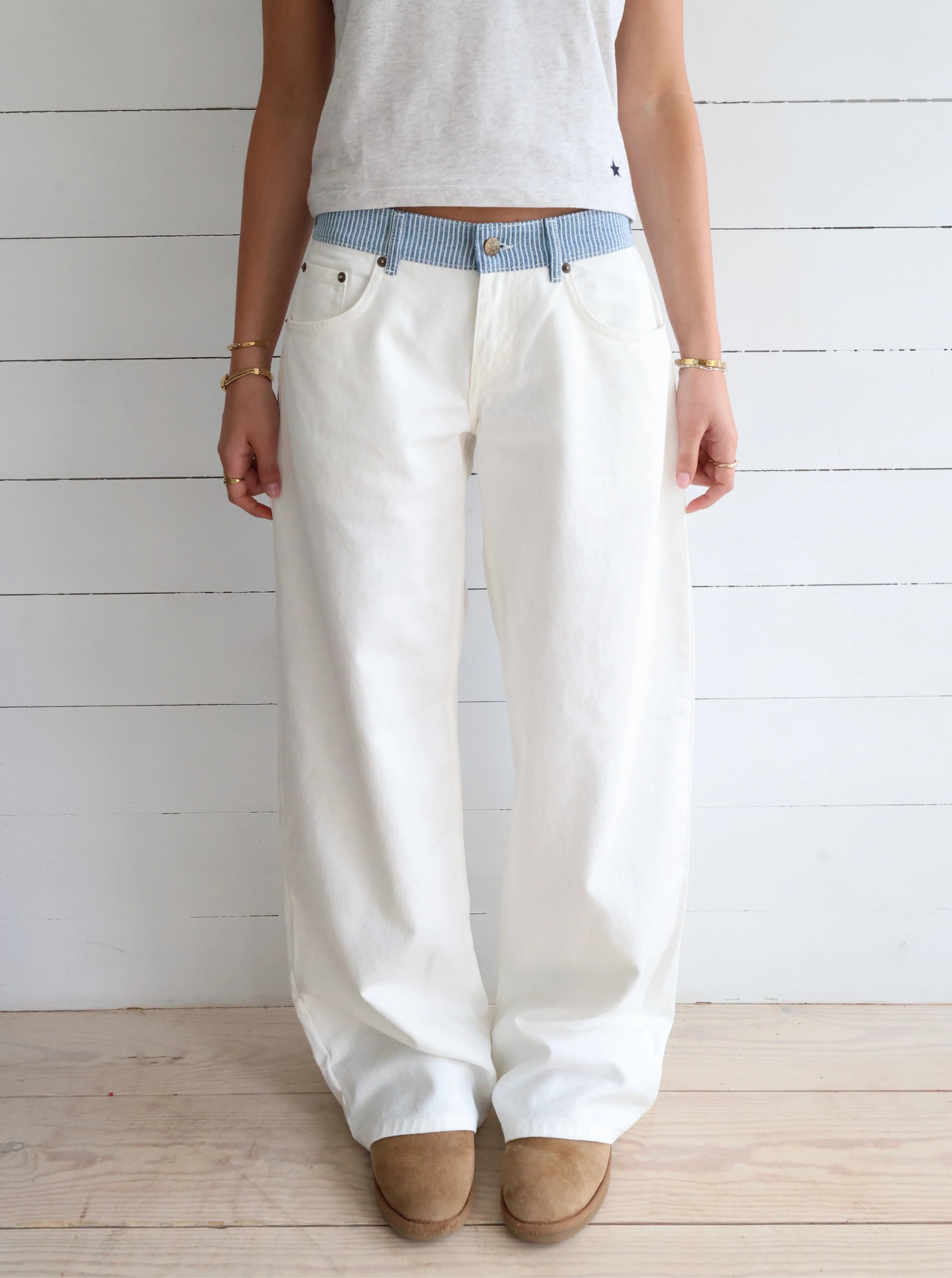 Jodie Adjustable Wide Leg Jeans (Buy 2 Free Shipping)