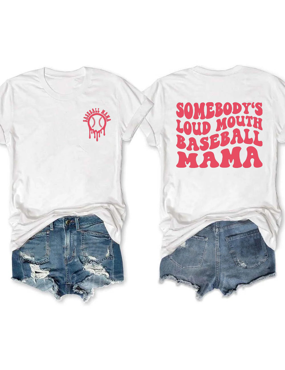 Somebody's Loud Mouth Baseball Mama T-Shirt