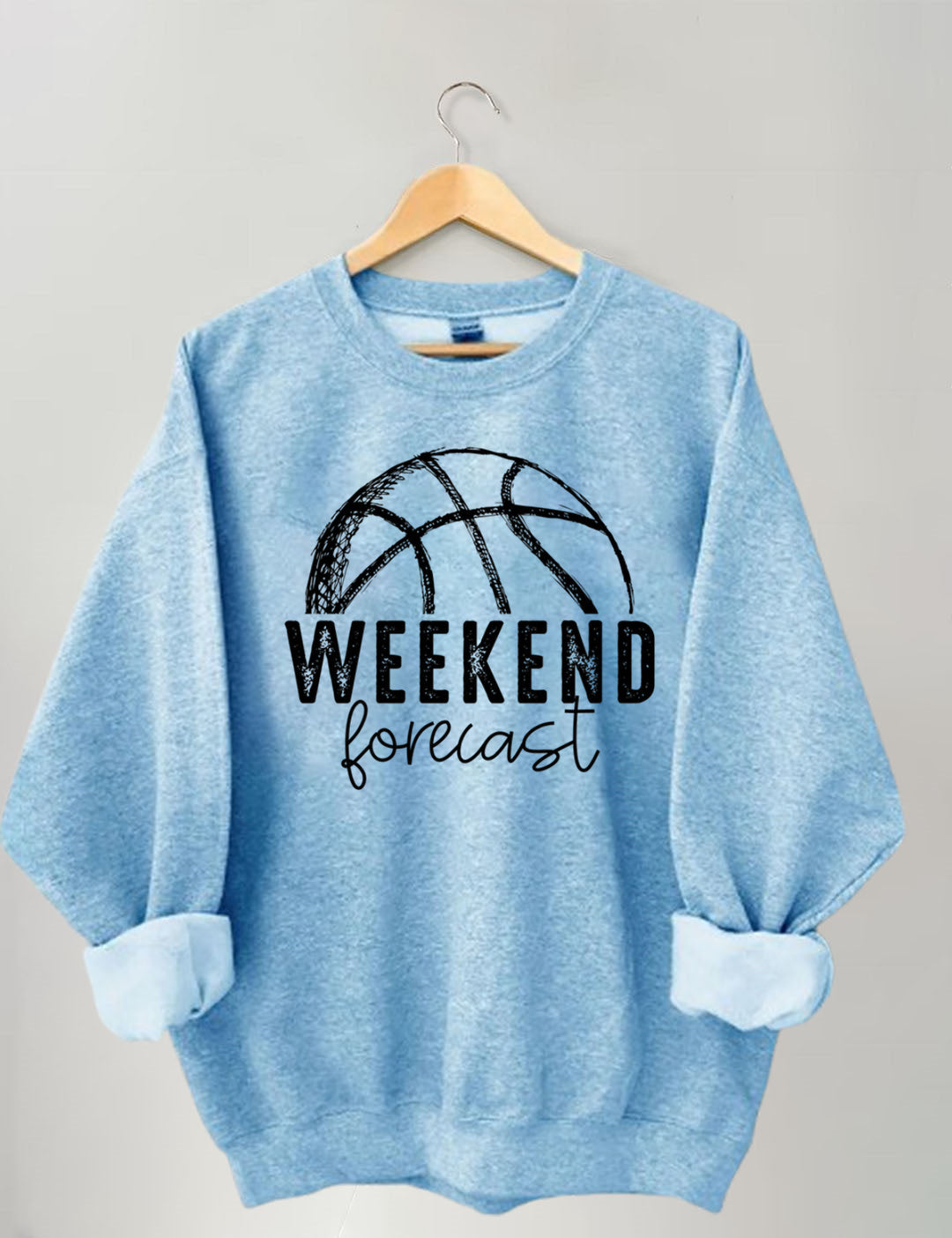 Weekend Forecast Game Day Basketball Sweatshirt