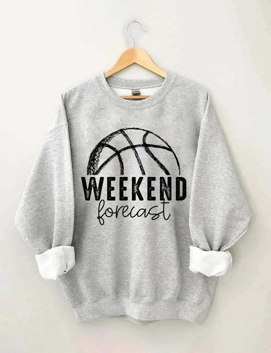 Weekend Forecast Game Day Basketball Sweatshirt