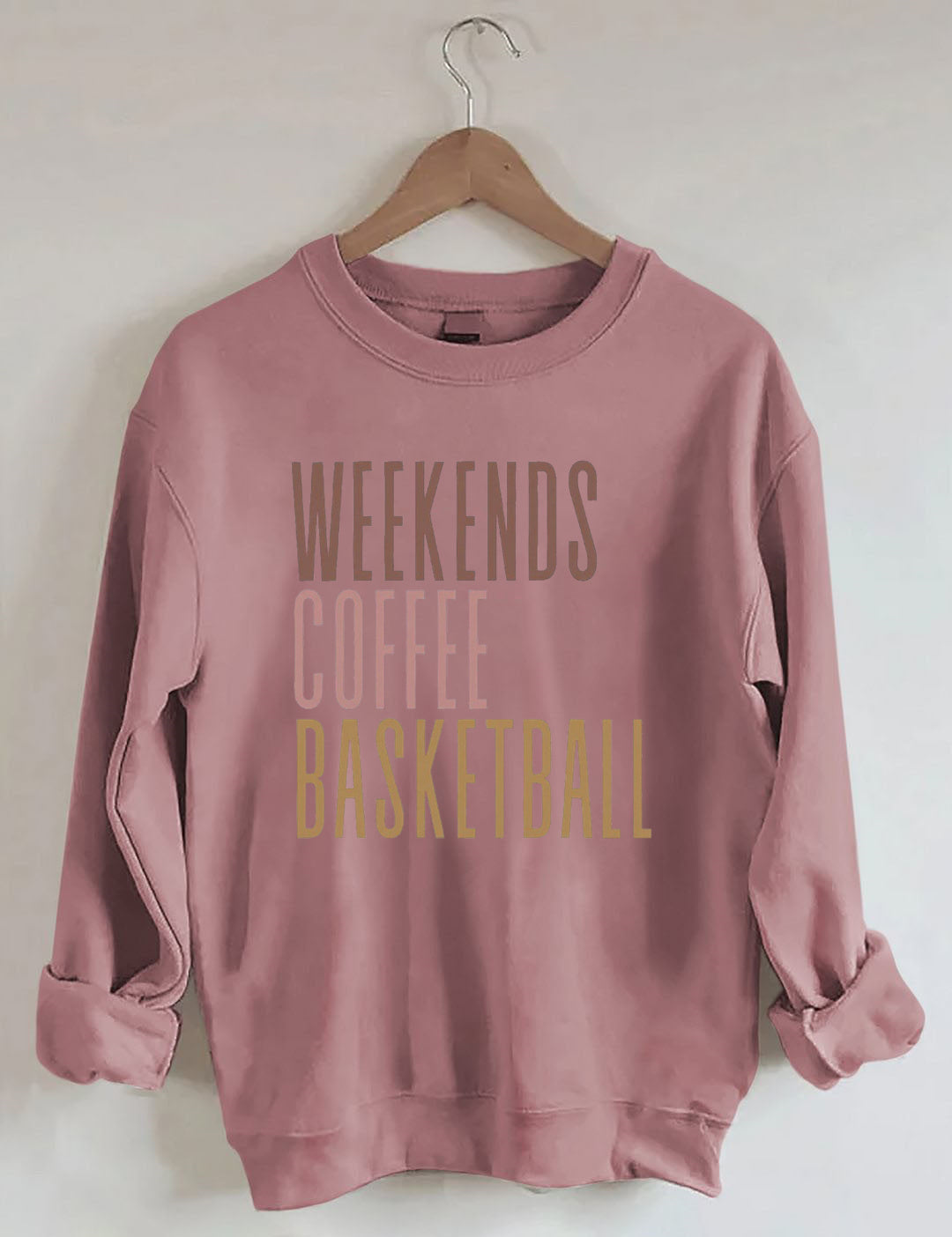 Weekends Coffee Basketball Sweatshirt