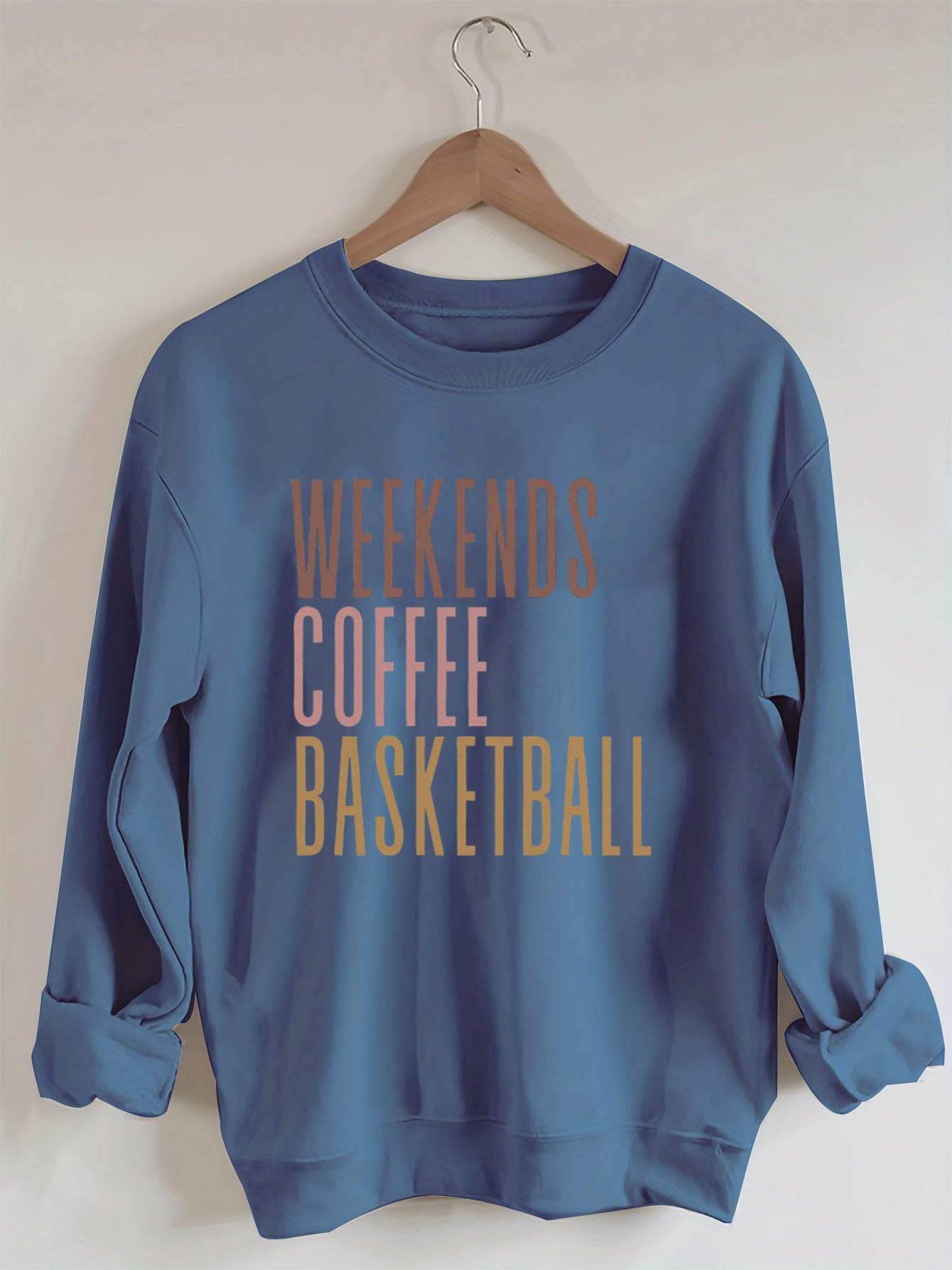 Weekends Coffee Basketball Sweatshirt