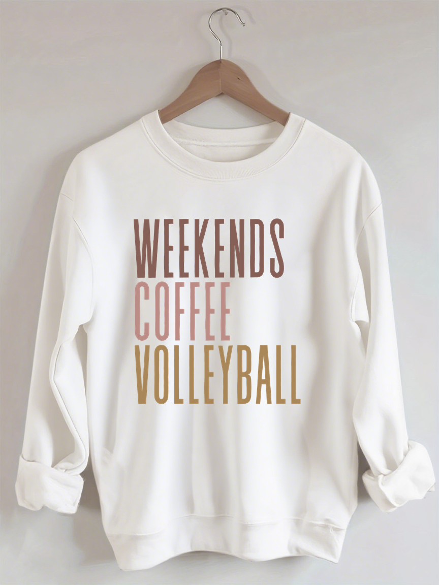 Weekend Coffee Volleyball Sweatshirt