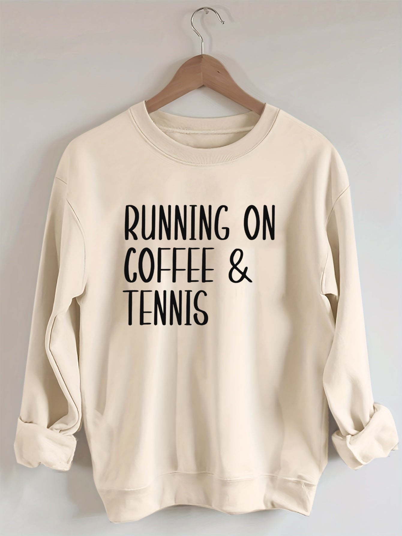 Running on coffee & tennis Sweatshirt