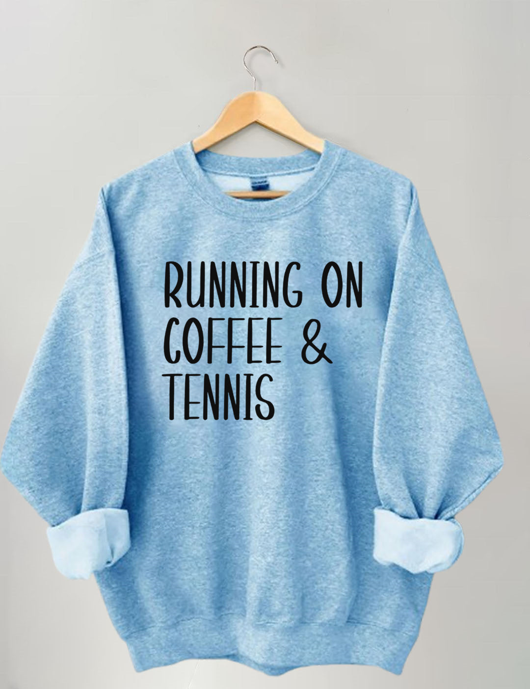 Running on coffee & tennis Sweatshirt