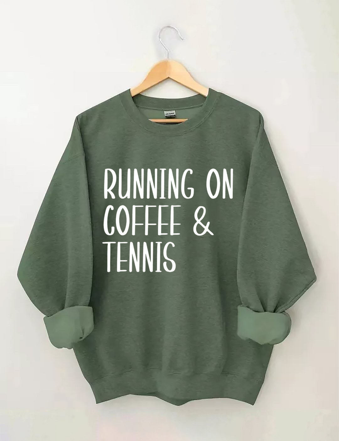 Running on coffee & tennis Sweatshirt