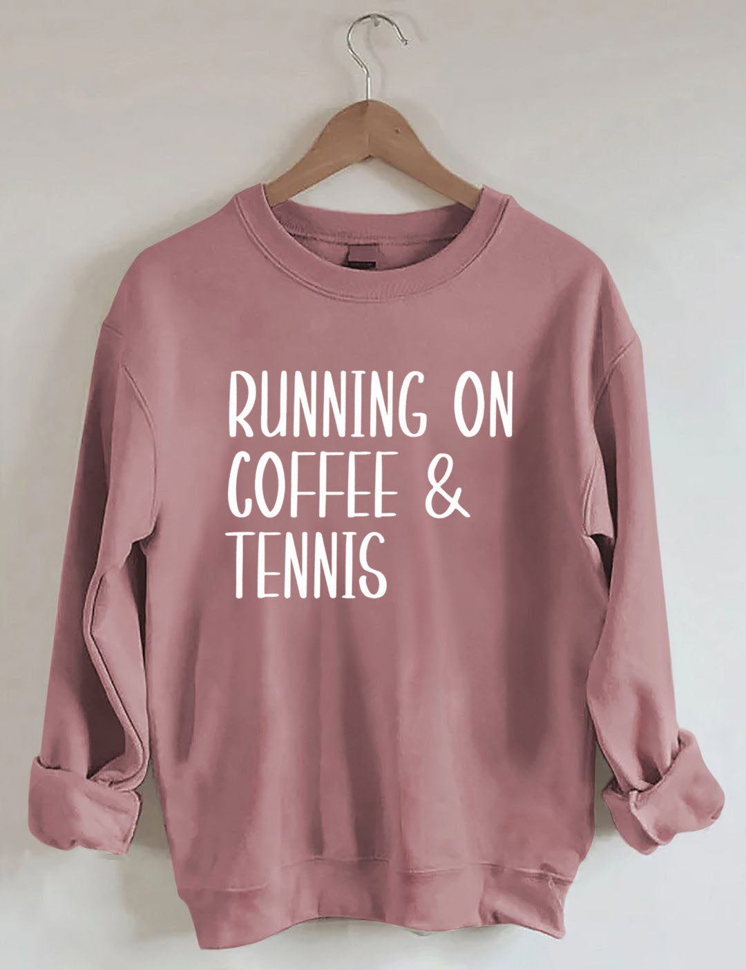 Running on coffee & tennis Sweatshirt