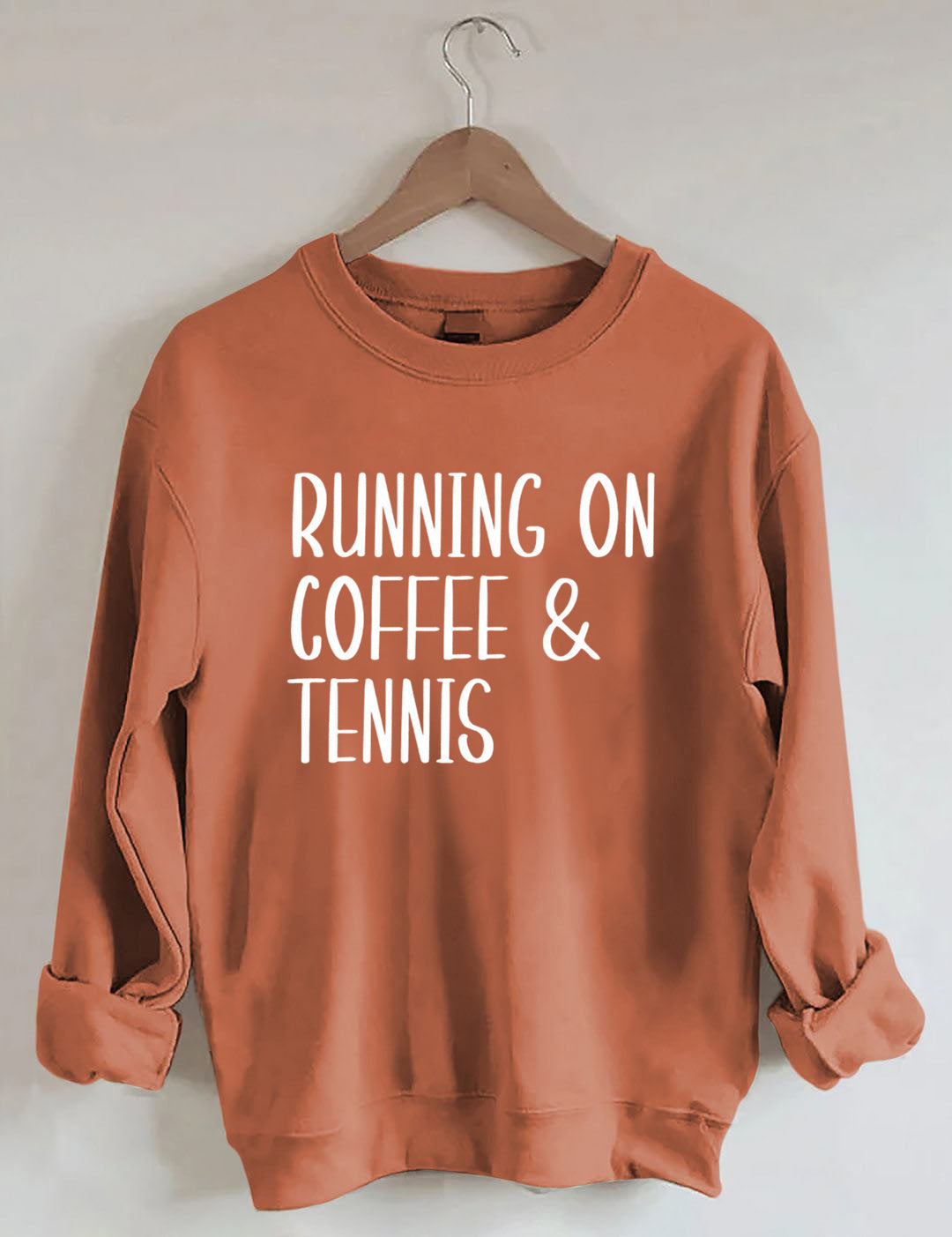 Running on coffee & tennis Sweatshirt