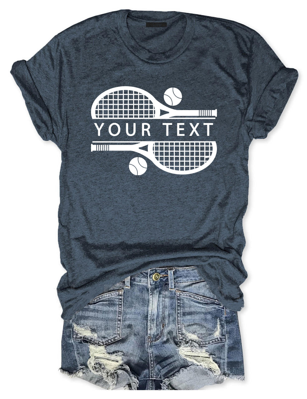 Custom Team Name Tennis T-shirt