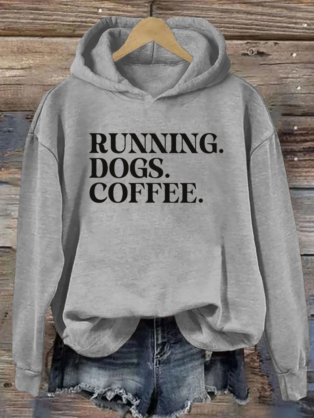 Running Dogs and Coffee Hoodie