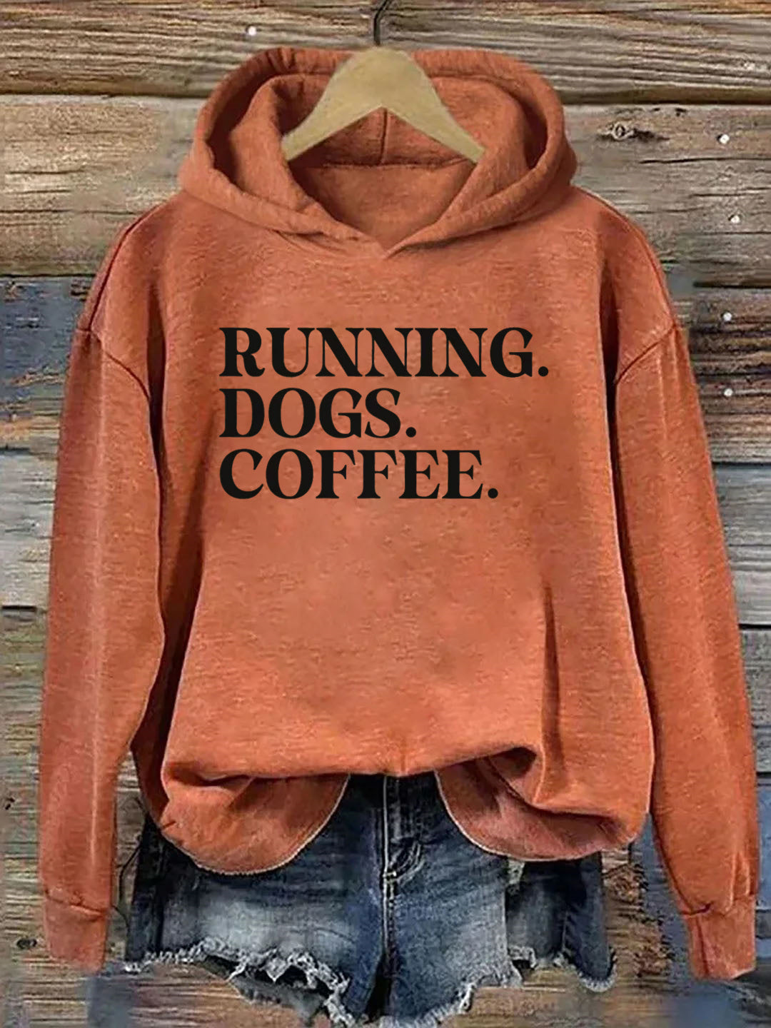 Running Dogs and Coffee Hoodie