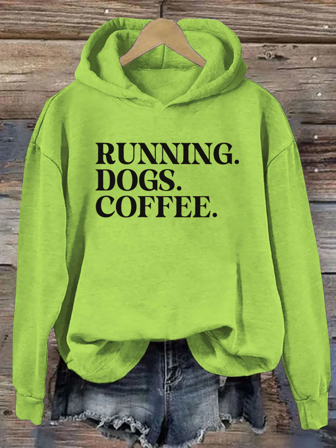 Running Dogs and Coffee Hoodie