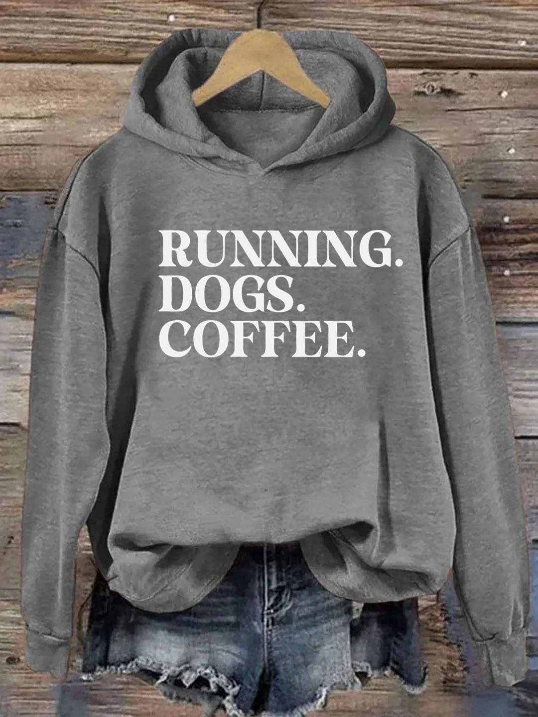 Running Dogs and Coffee Hoodie