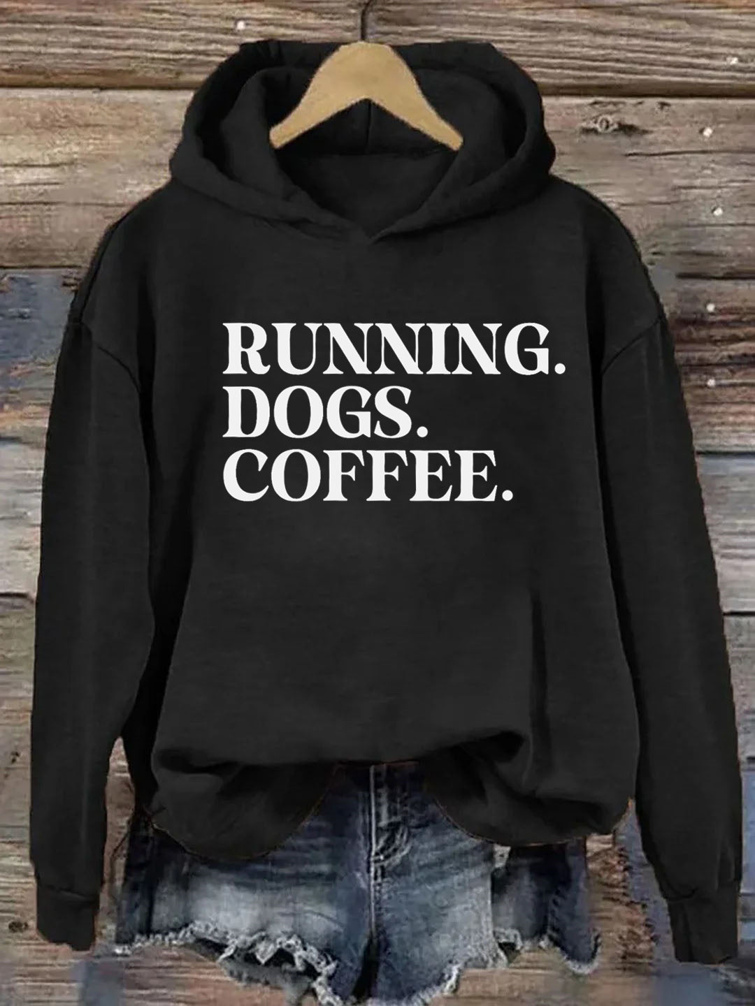 Running Dogs and Coffee Hoodie
