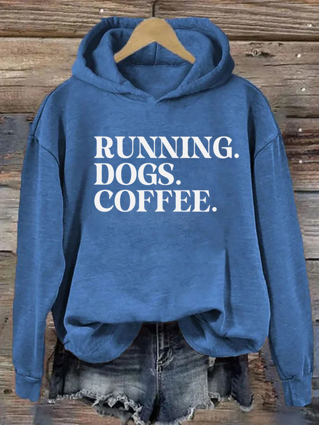 Running Dogs and Coffee Hoodie