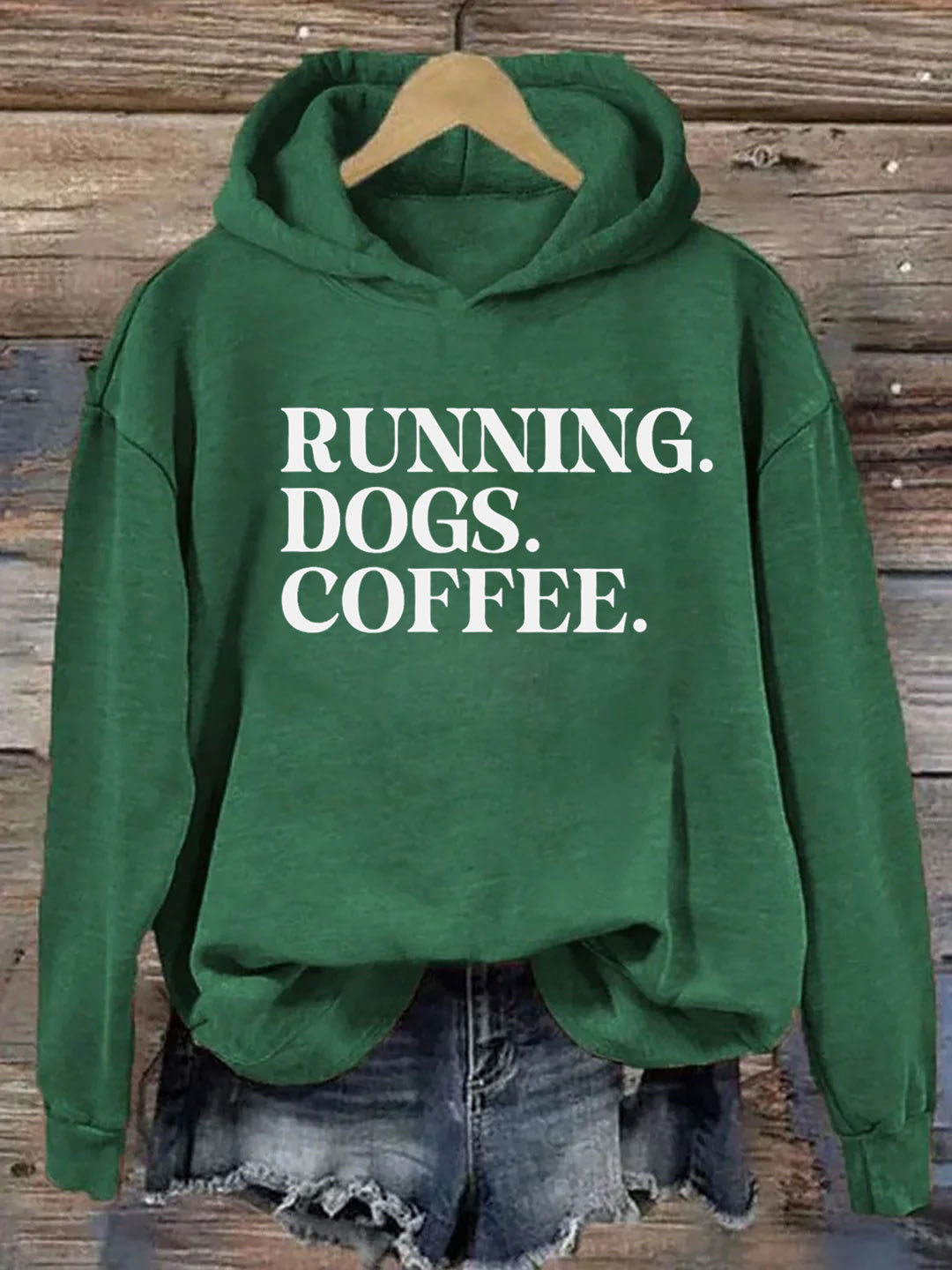 Running Dogs and Coffee Hoodie