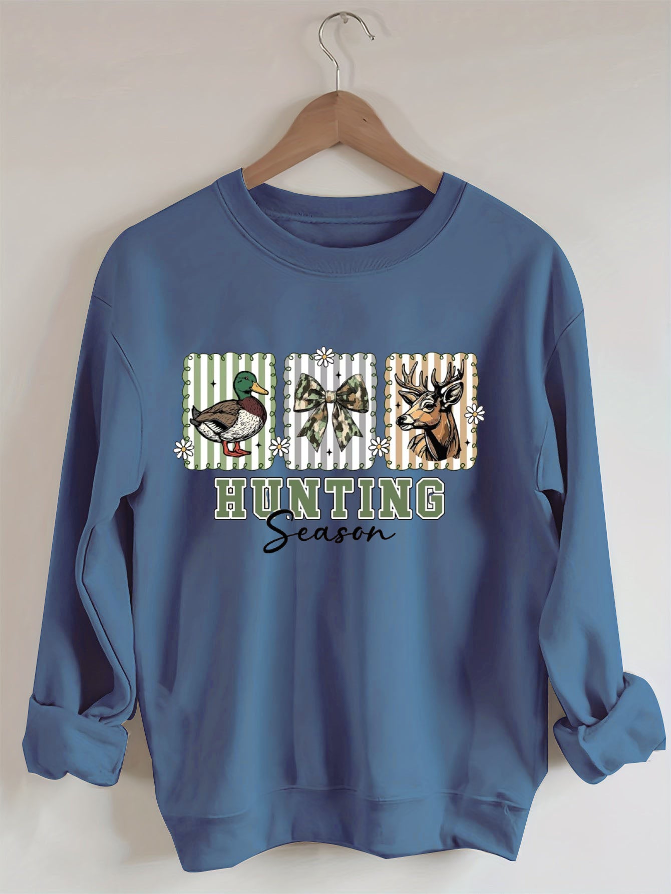Preppy Camo Bow , Deer Hunting , Duck Hunter Sublimation,Hunting Season Sweatshirt