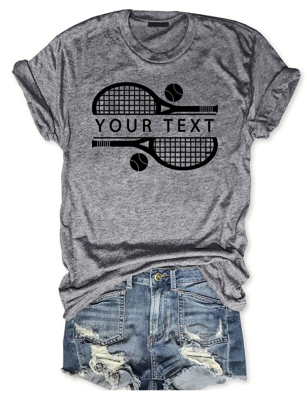 Custom Team Name Tennis T-shirt
