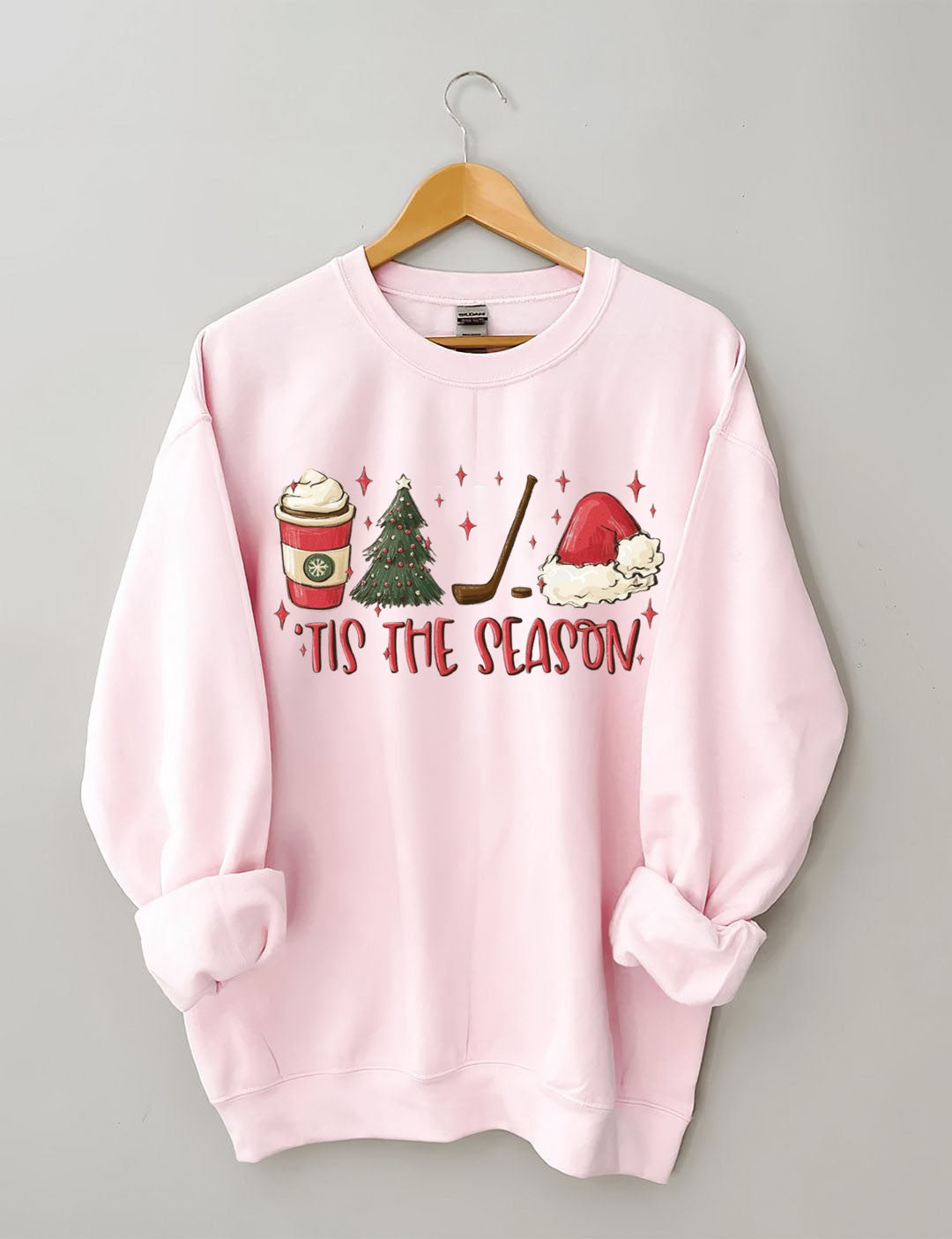 Tis The Season Hockey, Holiday Hockey Christmas Sweatshirt