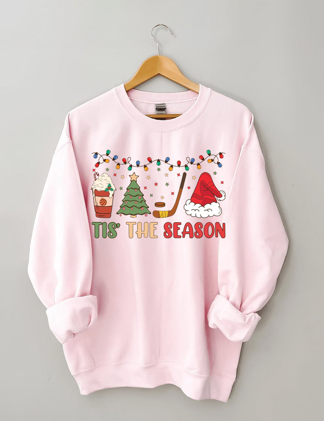 Tis The Season Hockey, Holiday Hockey Christmas Sweatshirt