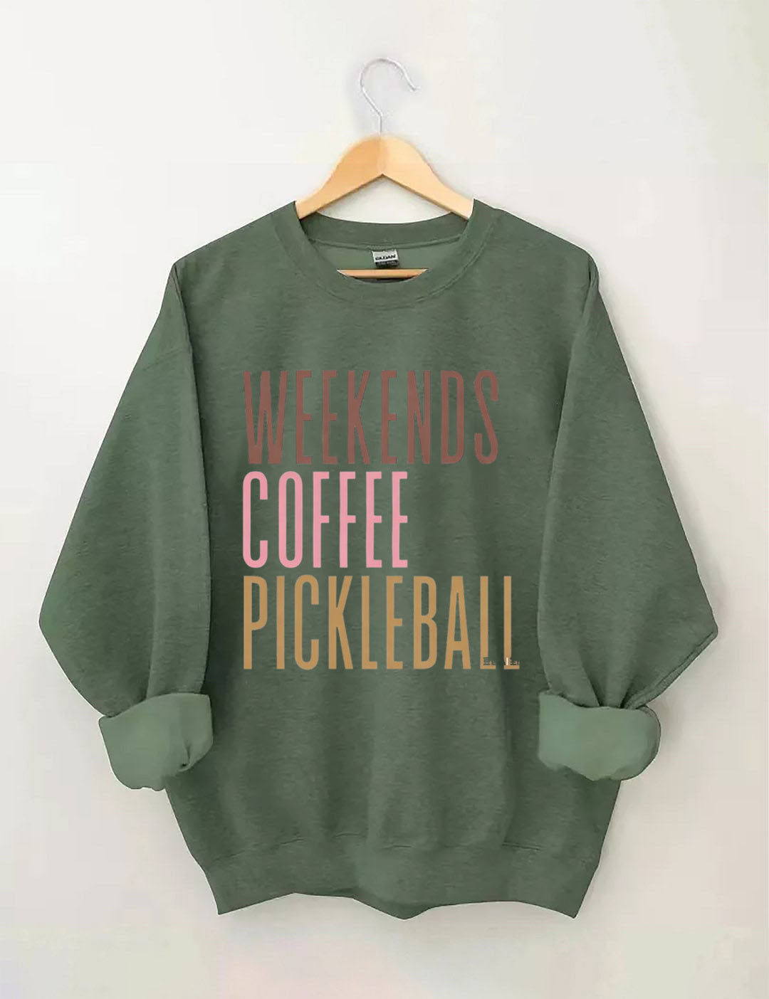 Weekends Coffee Pickleball Sweatshirt