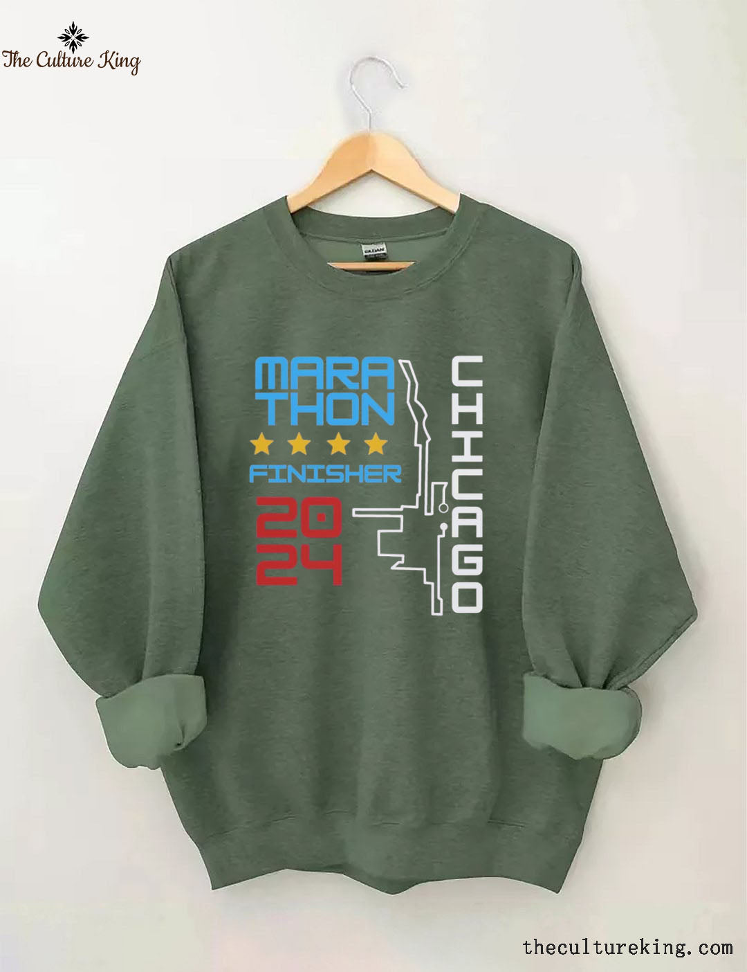 Personalization Chicago Marathon Running Sweatshirt