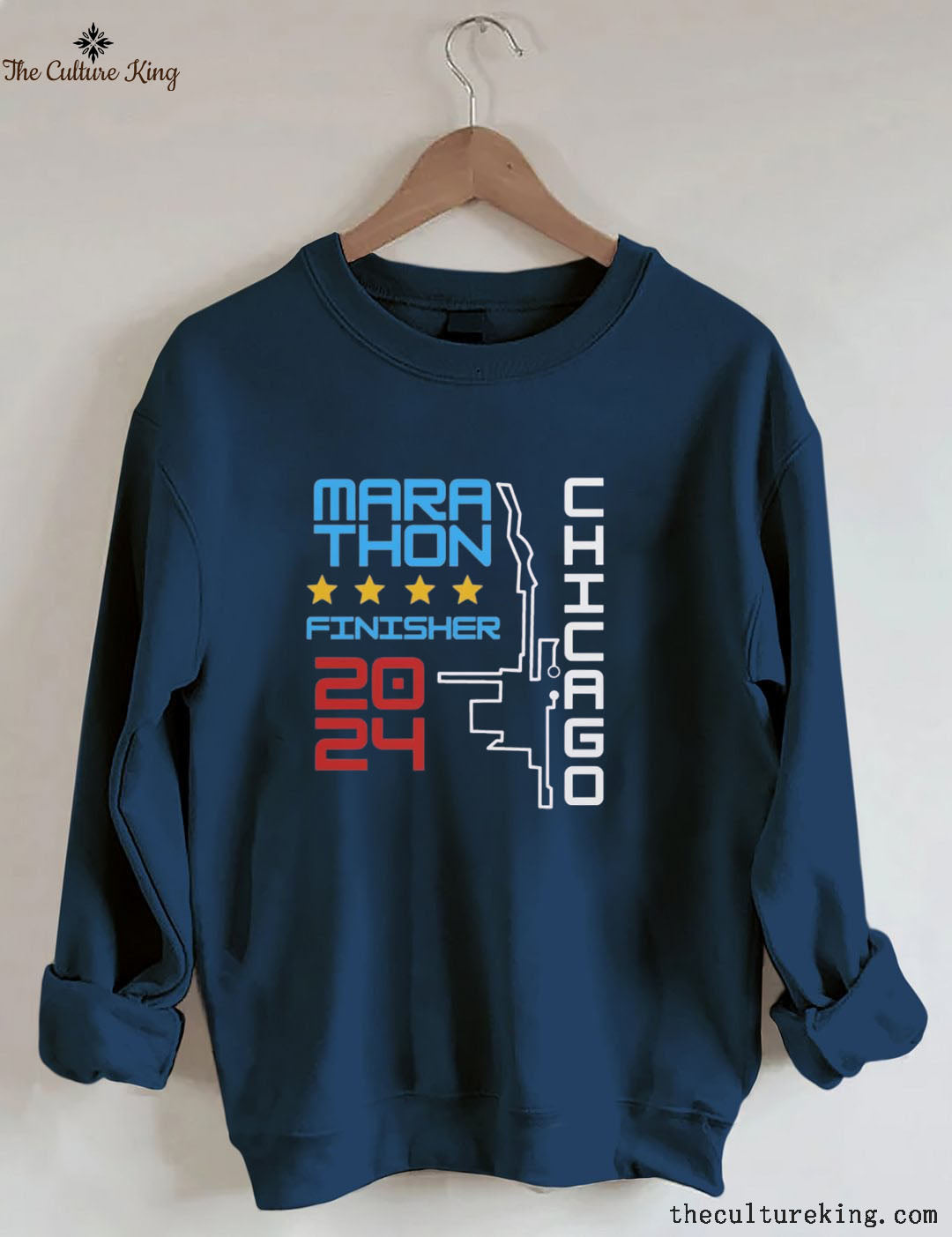 Personalization Chicago Marathon Running Sweatshirt