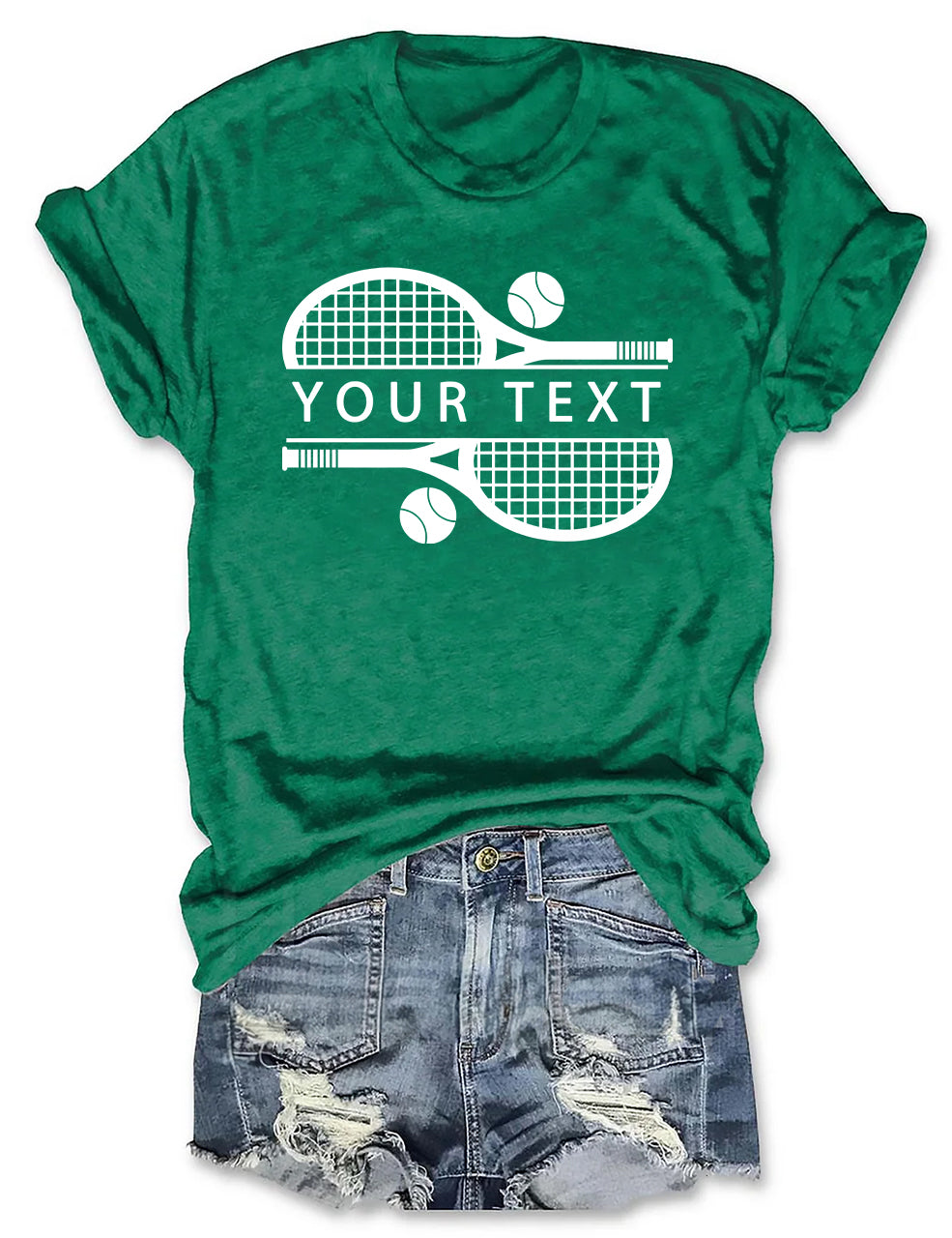 Custom Team Name Tennis T-shirt