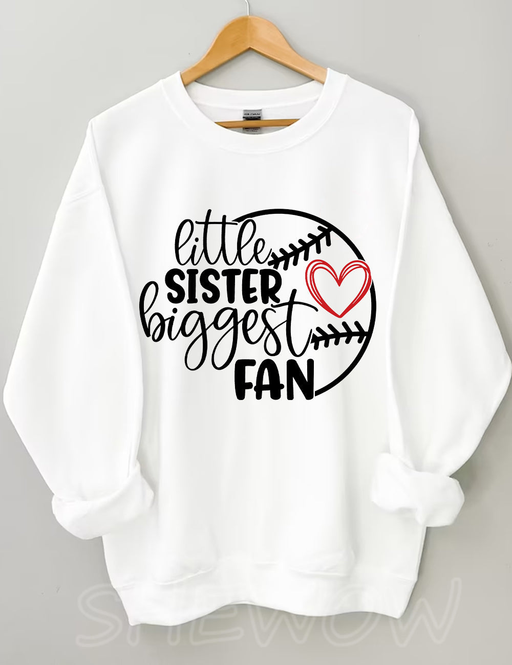 Little Sister Biggest Fan Sweatshirt