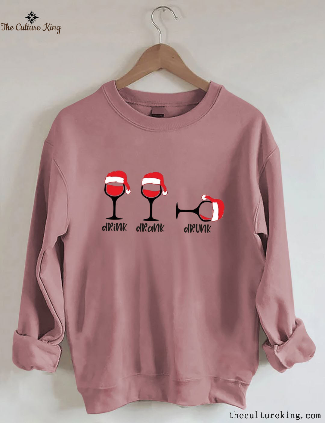 Christmas Wine Glasses Sweatshirt