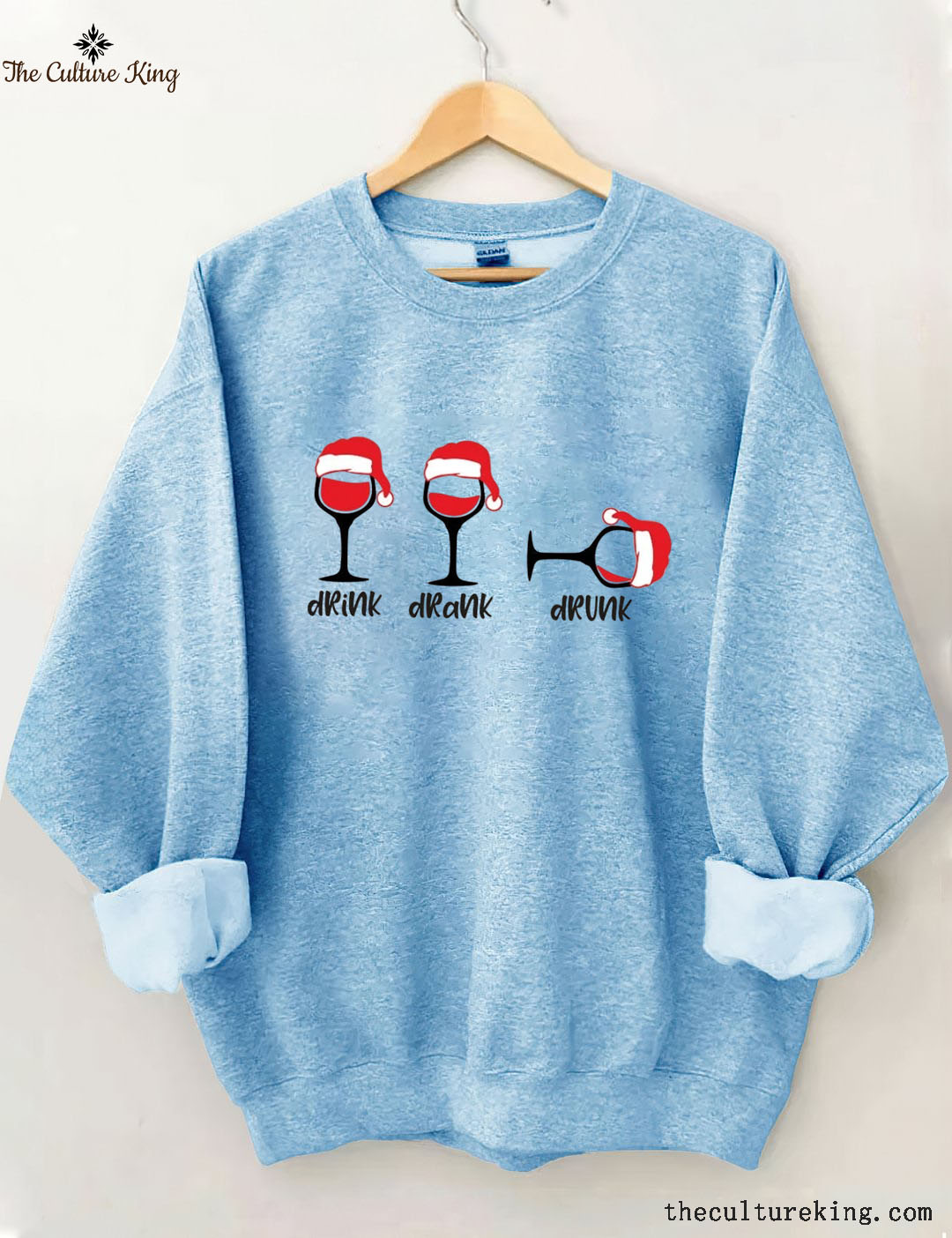 Christmas Wine Glasses Sweatshirt