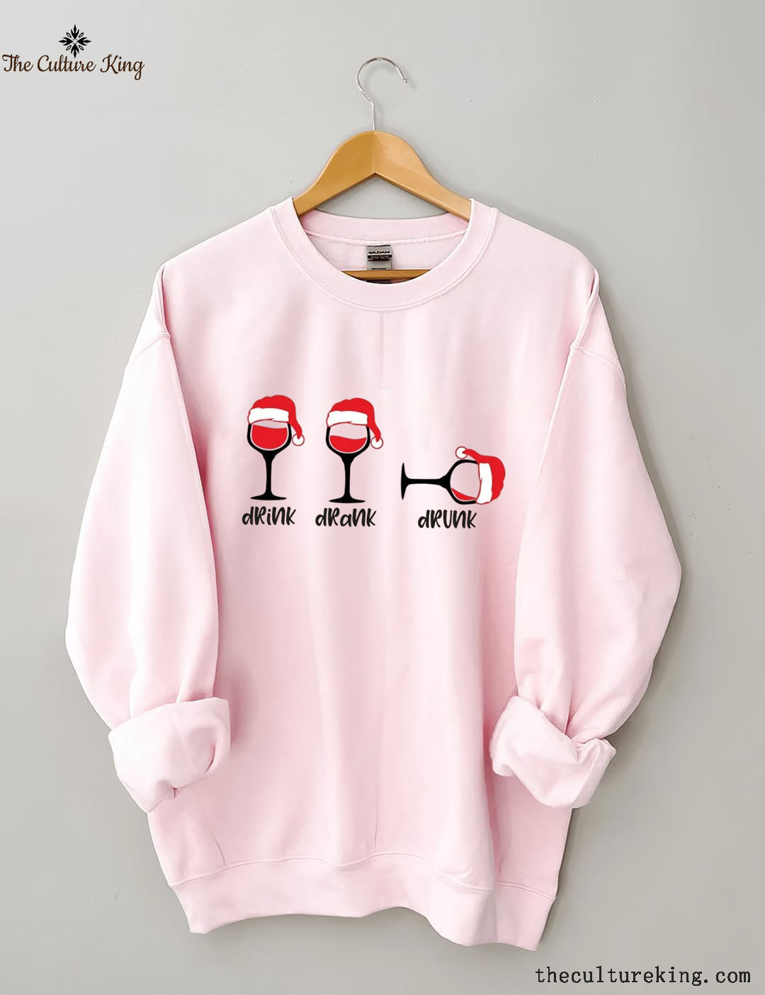 Christmas Wine Glasses Sweatshirt