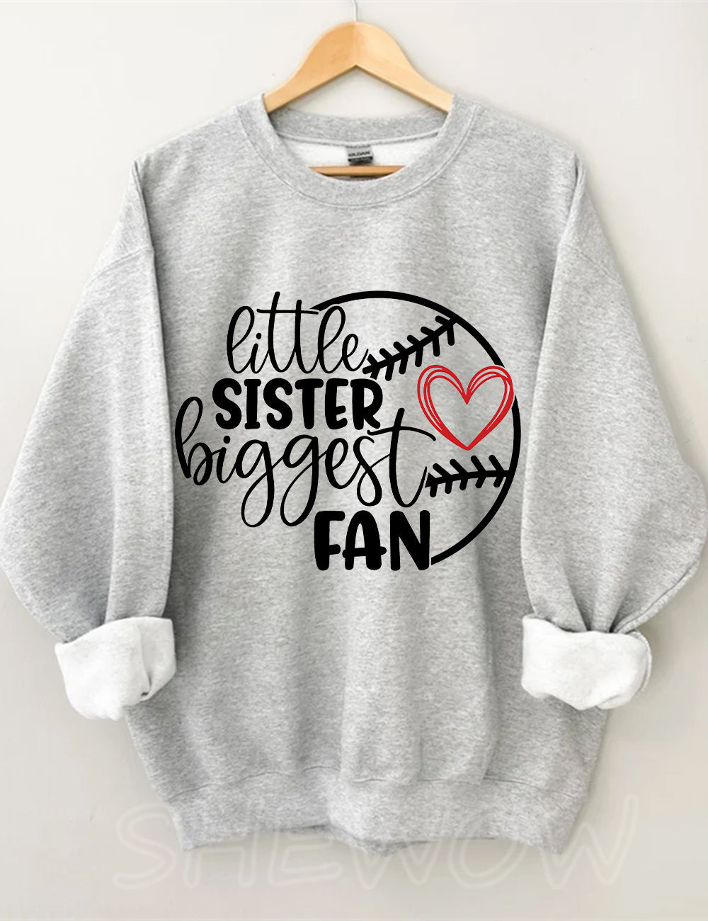 Little Sister Biggest Fan Sweatshirt