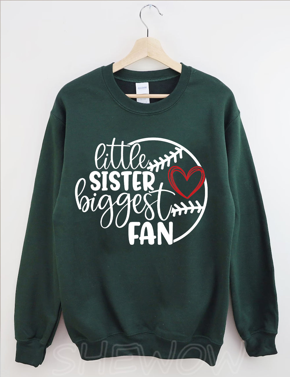 Little Sister Biggest Fan Sweatshirt