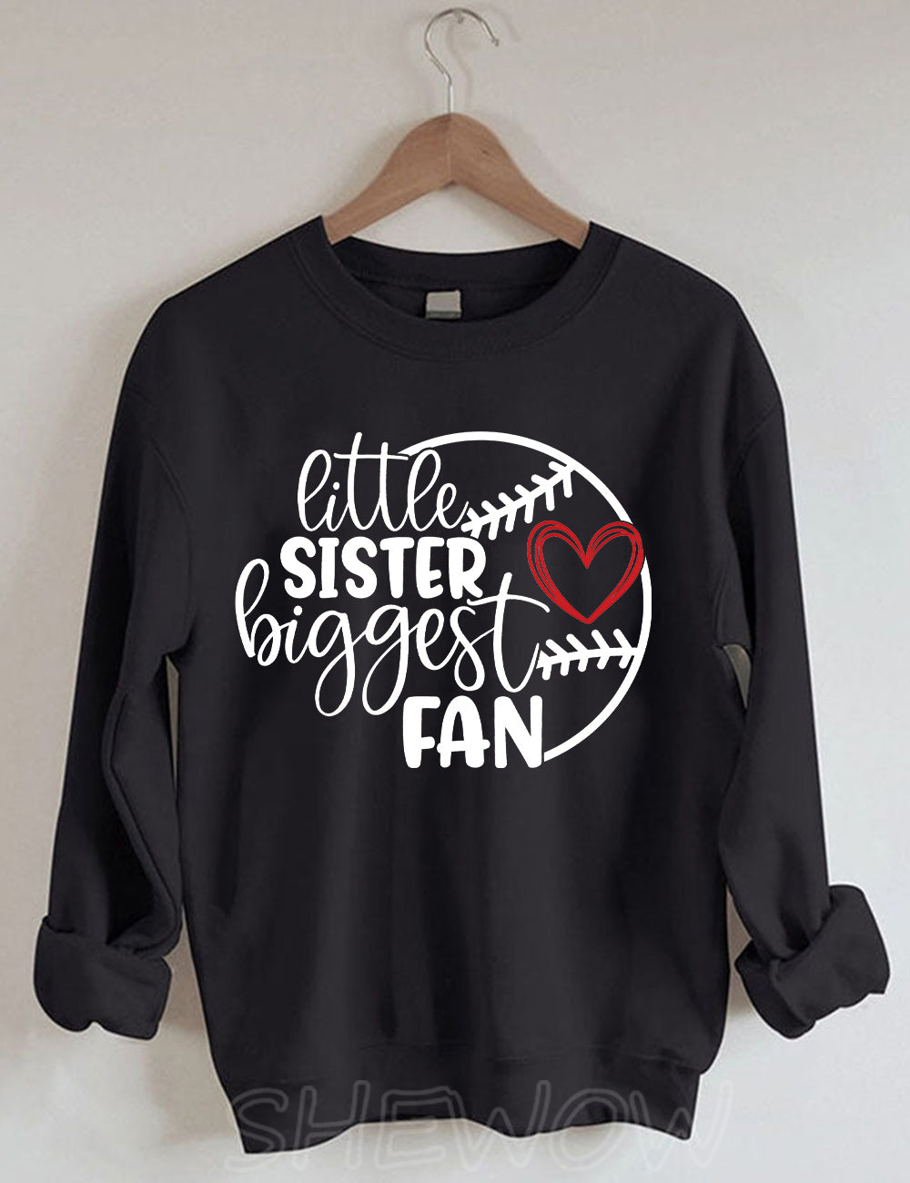 Little Sister Biggest Fan Sweatshirt