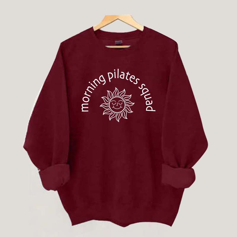 Morning Pilates Squad Workout Sweatshirt