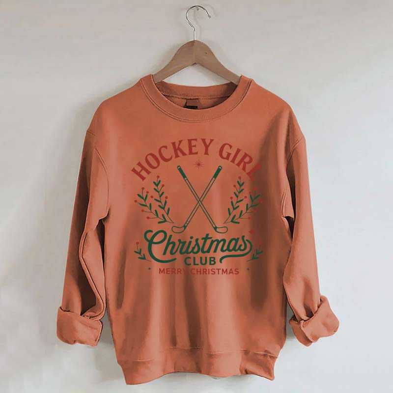 Hockey Girl Christmas Club Sweatshirt