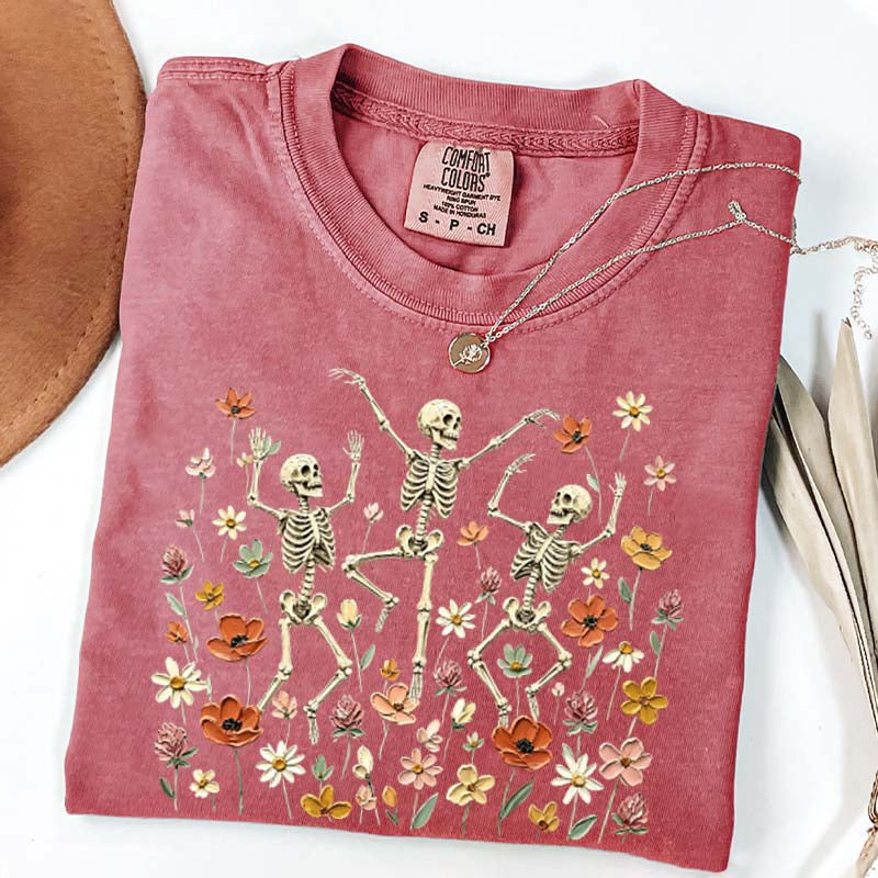 Comfort Colors Skeleton Dancing Spooky Season T-Shirt