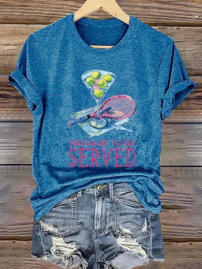 Women's Tennis Print T-shirt